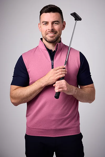 Mens Quarter Zip Lightweight Performance Golf Slipover